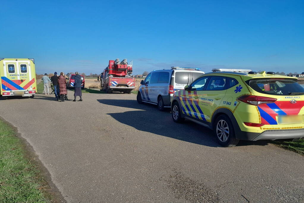 Veel inzet na aantreffen fiets langs het water