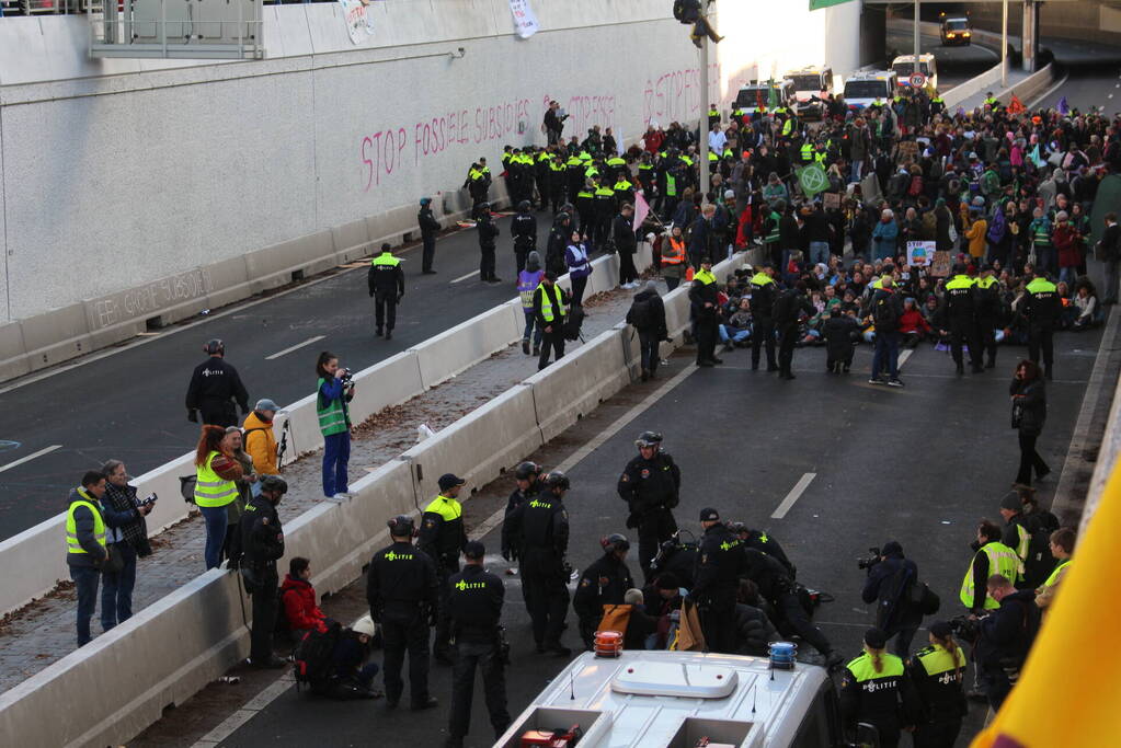 Vele aanhoudingen bij klimaat demonstratie