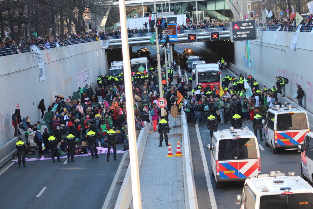 Vele aanhoudingen bij klimaat demonstratie