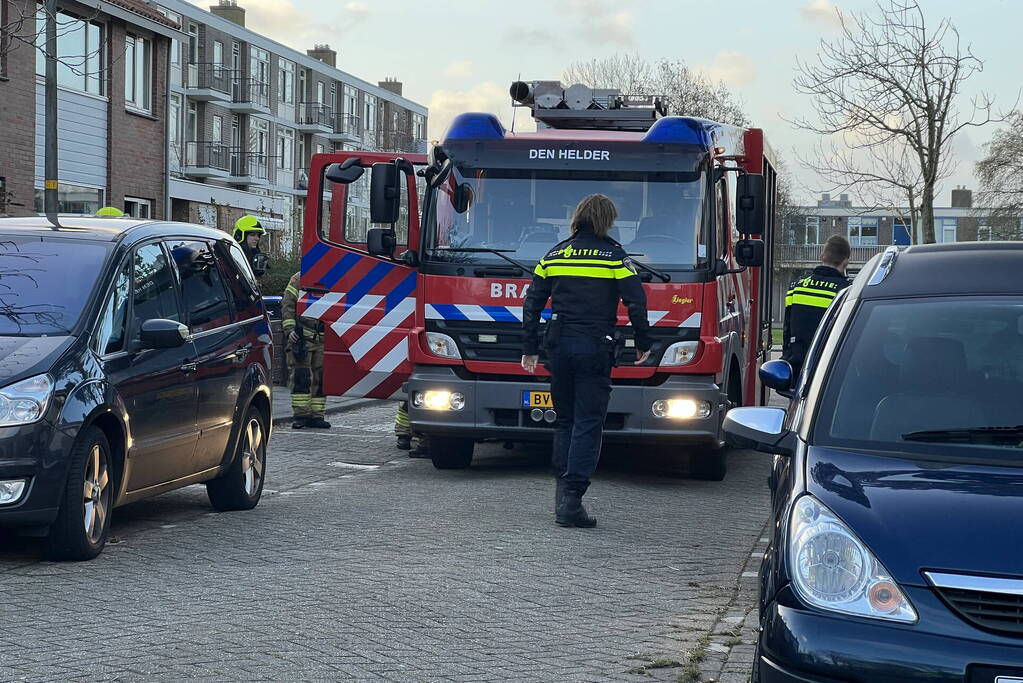 Buren slaan alarm bij brand in woning
