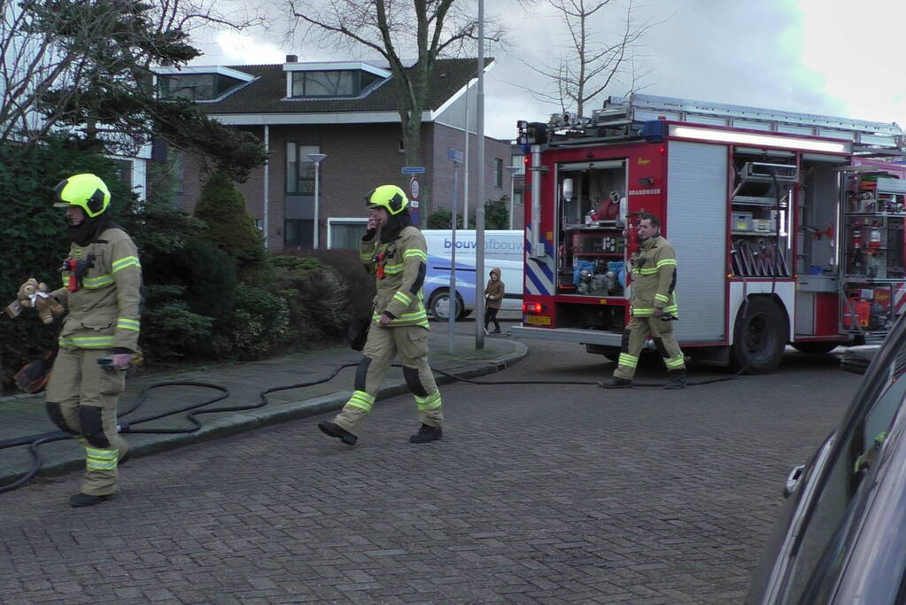 Brandweer ingezet bij brand in schoorsteen