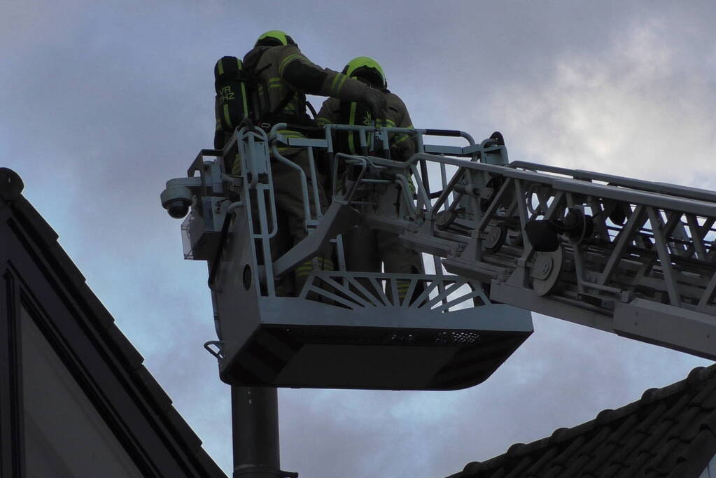 Brandweer ingezet bij brand in schoorsteen