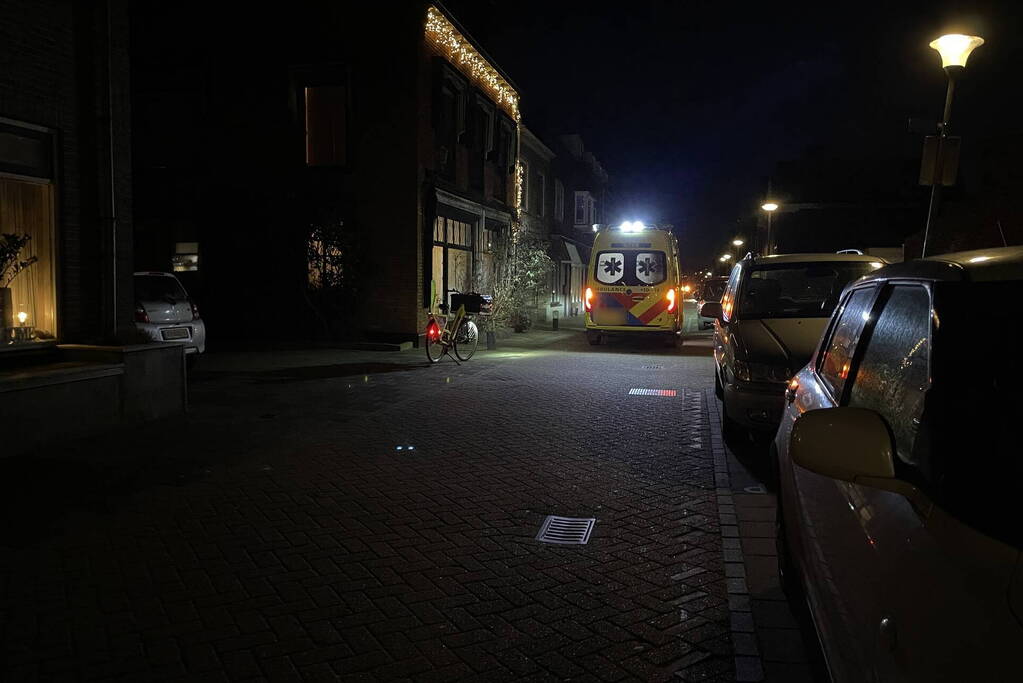 Bezorgfietser en fietsster in botsing
