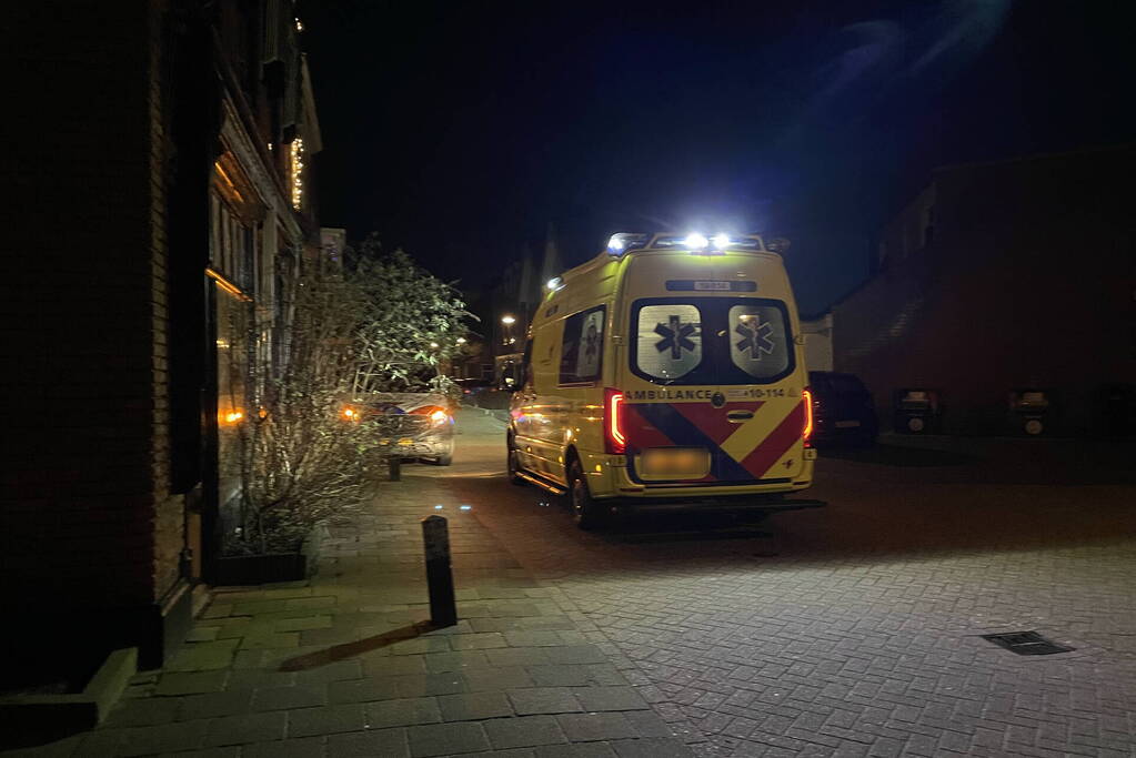 Bezorgfietser en fietsster in botsing