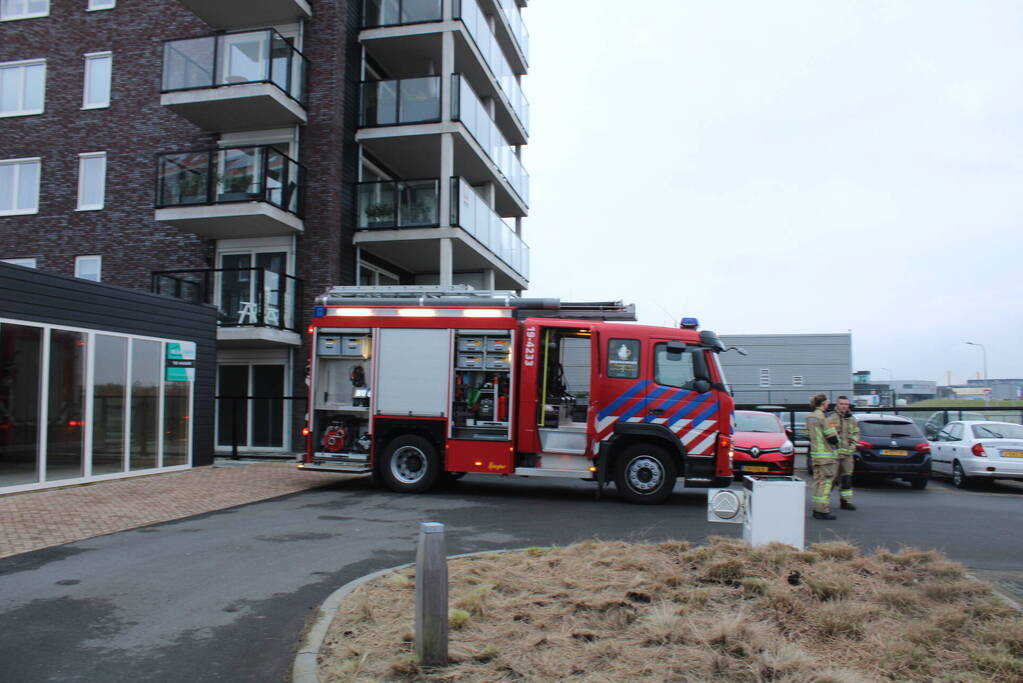Wasdroger in brand in flatwoning