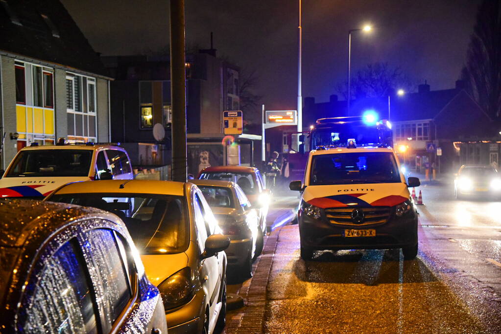 Wasmachine vat vlam in woning