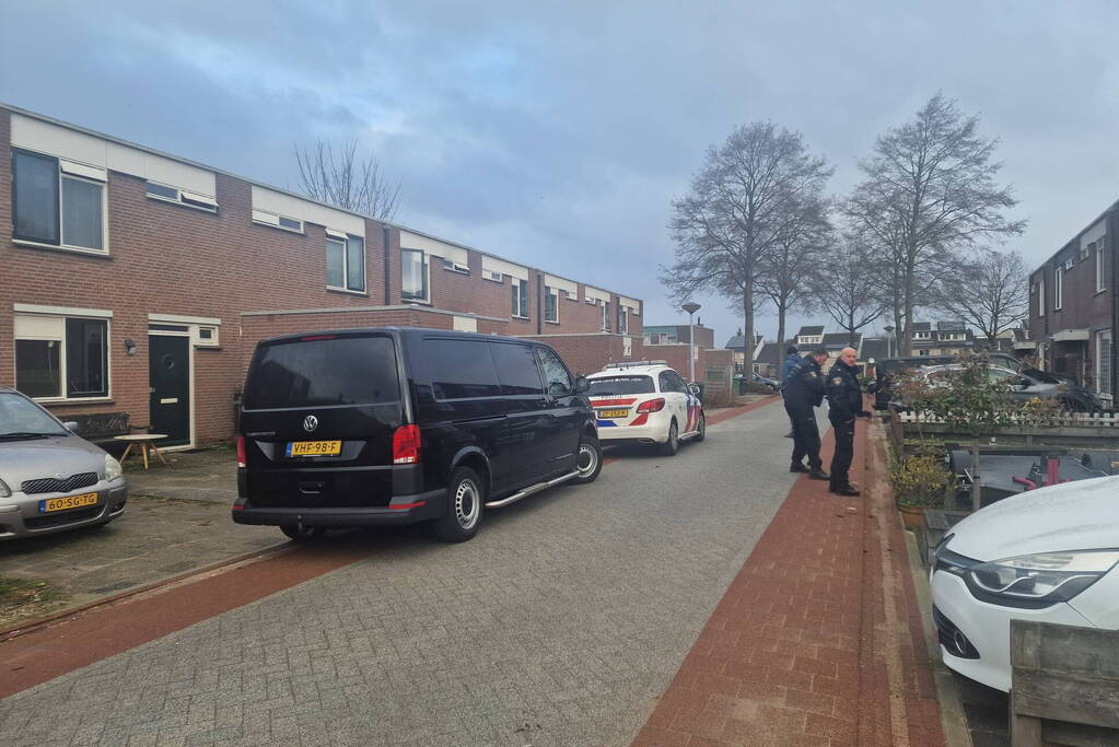 Forensische Opsporing doet onderzoek naar explosie