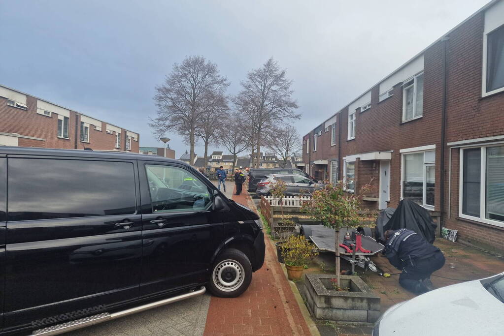 Forensische Opsporing doet onderzoek naar explosie