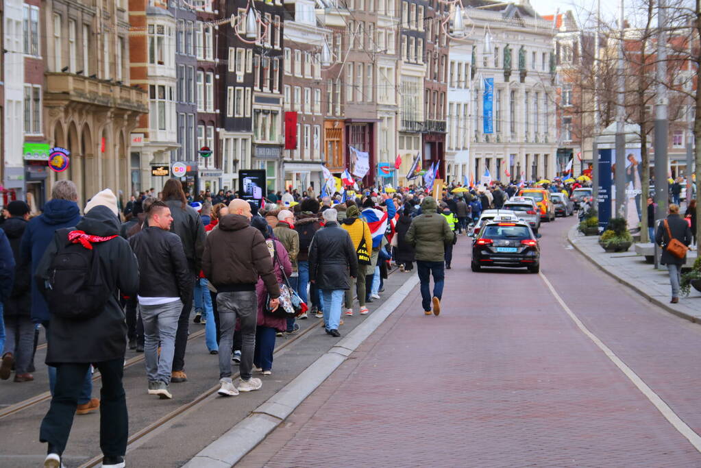Demonstratie Amsterdam tegen beleid overheid