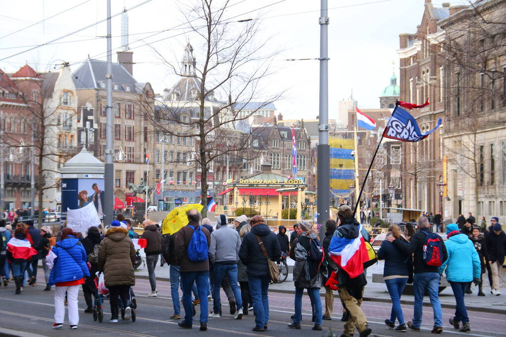 Demonstratie Amsterdam tegen beleid overheid