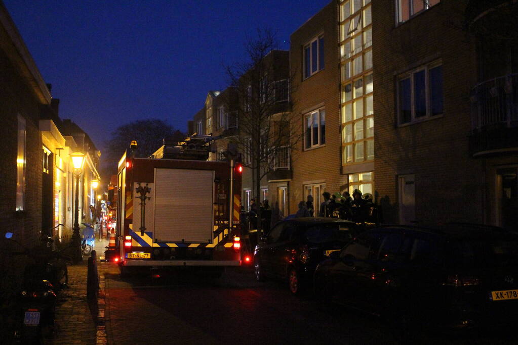 Brand in drielaags appartementencomplex