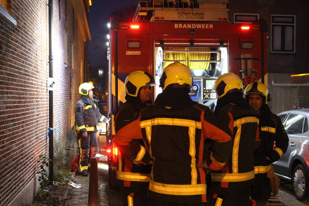 Brand in drielaags appartementencomplex