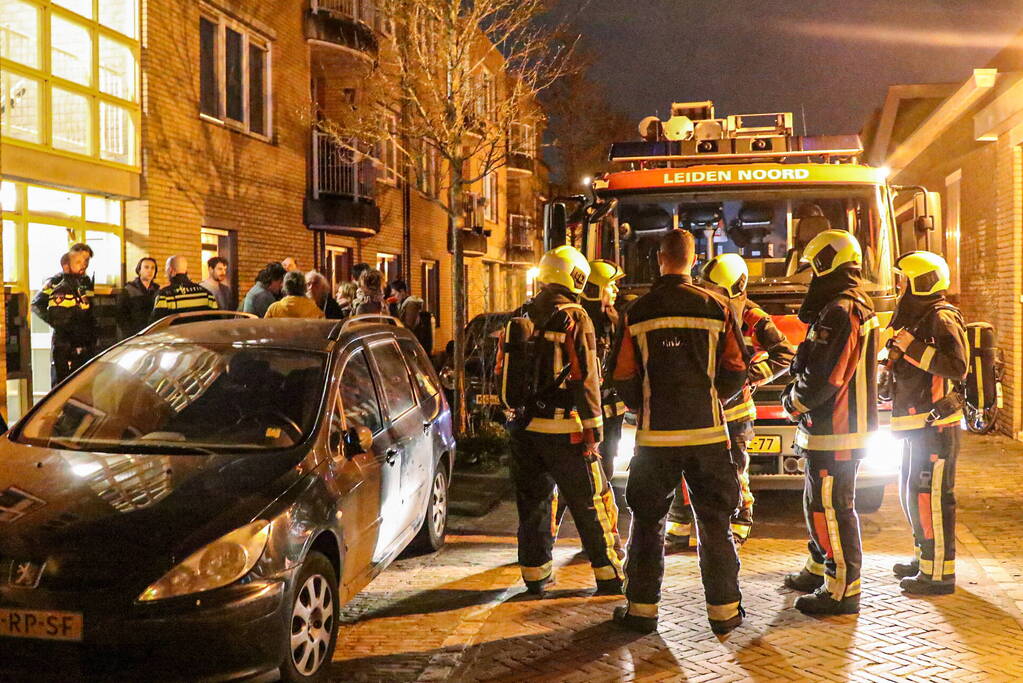 Brand in drielaags appartementencomplex