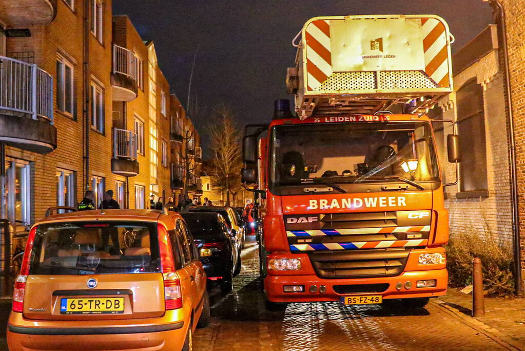 Brand in drielaags appartementencomplex
