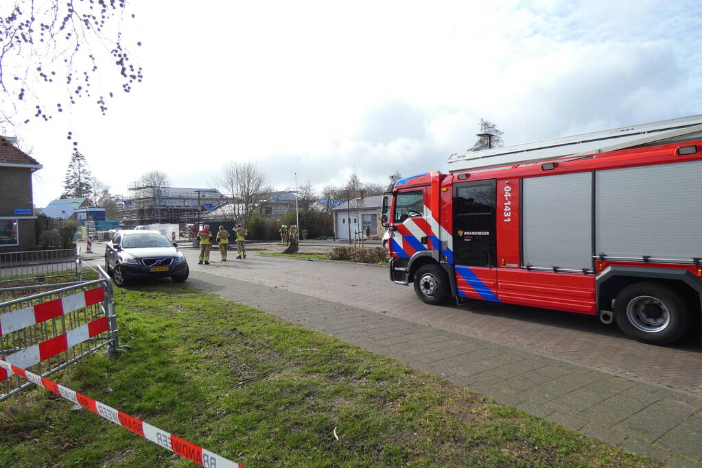 Straat afgesloten vanwege gaslekkage