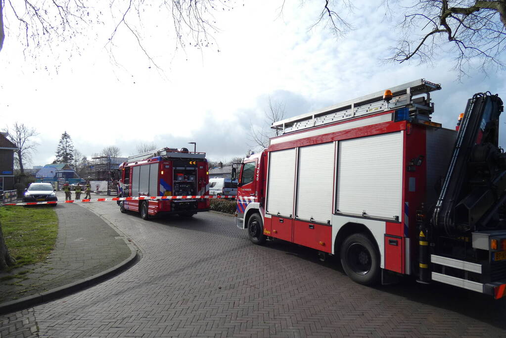 Straat afgesloten vanwege gaslekkage
