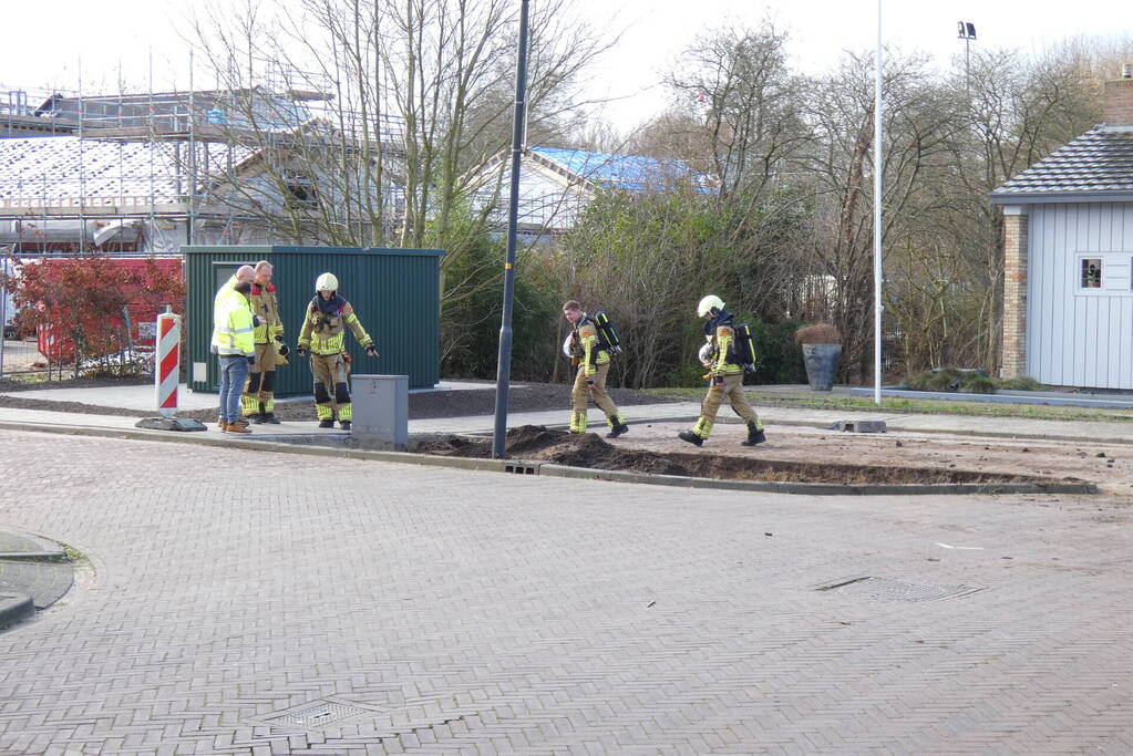 Straat afgesloten vanwege gaslekkage