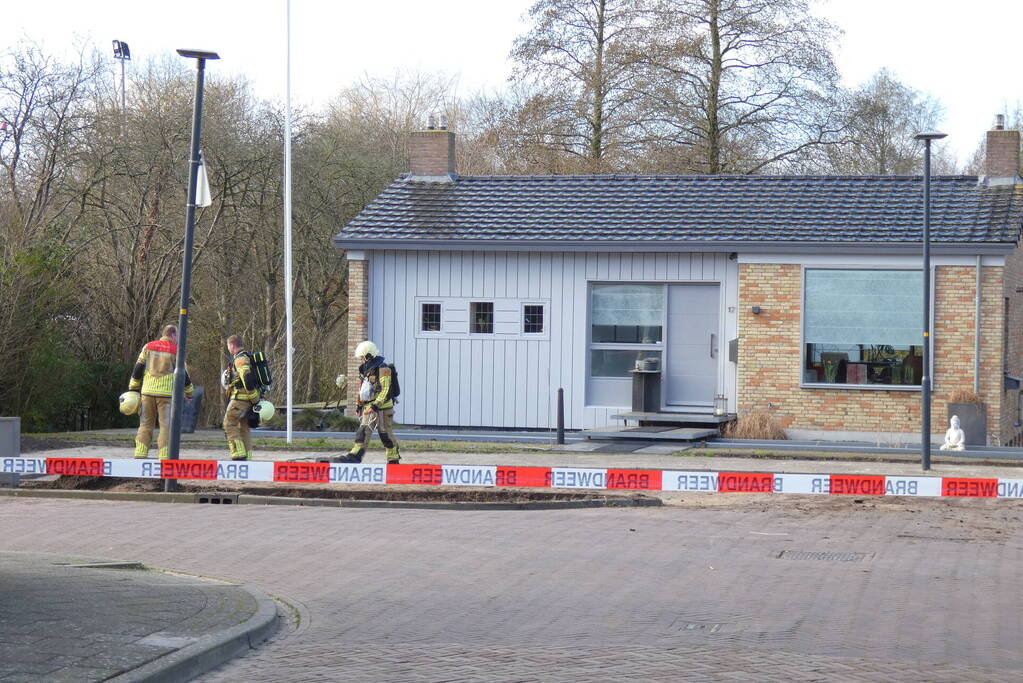 Straat afgesloten vanwege gaslekkage