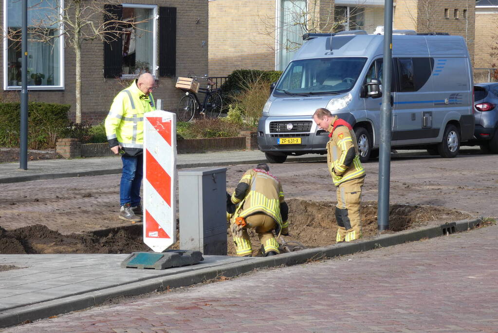 Straat afgesloten vanwege gaslekkage