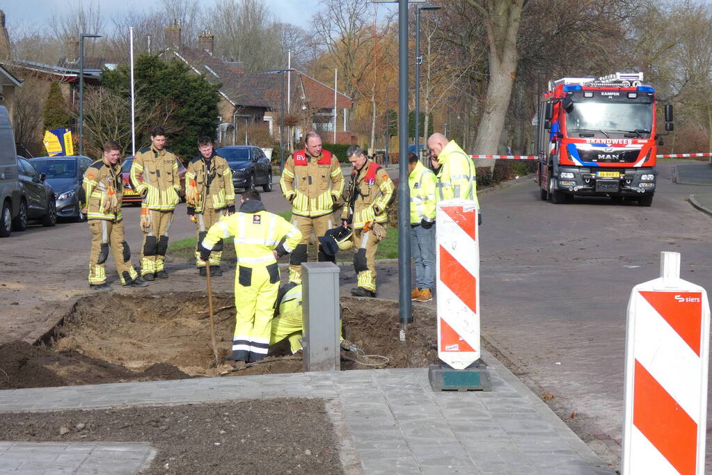 Straat afgesloten vanwege gaslekkage