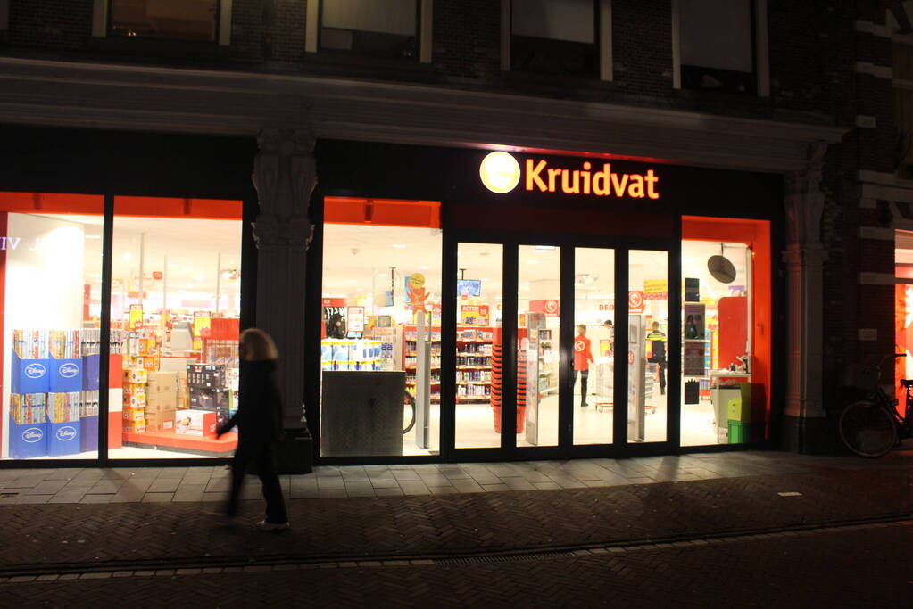 Overval op Kruidvat, dader voortvluchtig