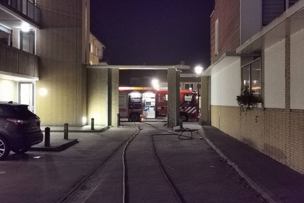 Auto verwoest door brand