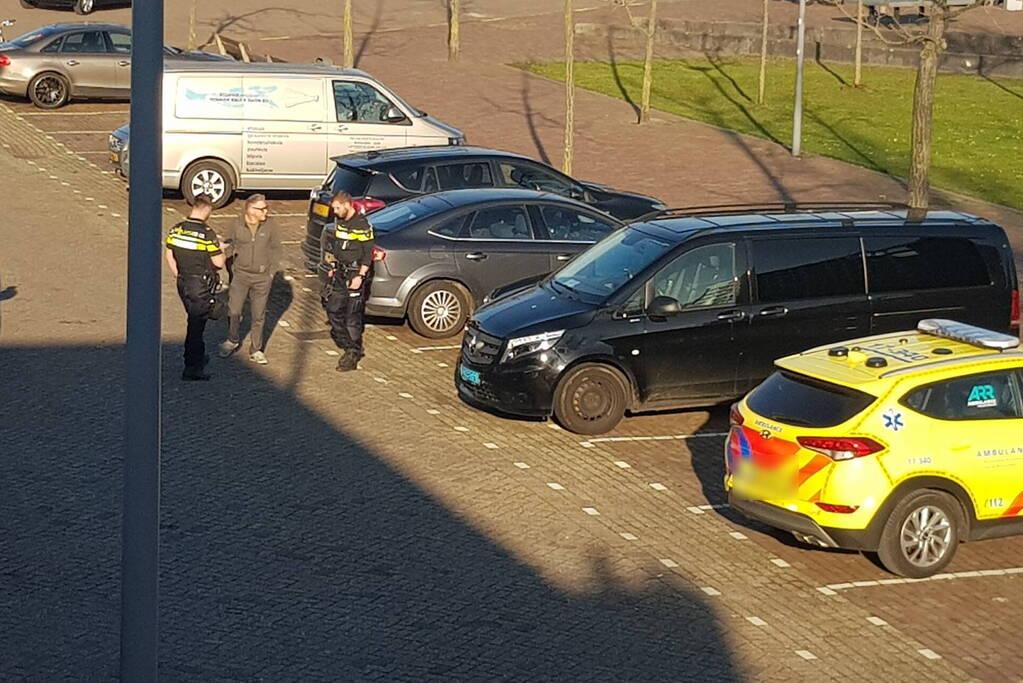 Ongeval nabij bedrijfspand