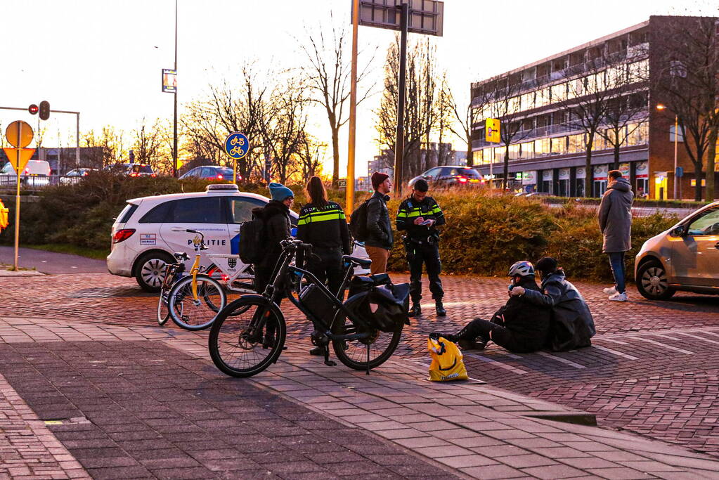 Ongeval tussen twee fietsers