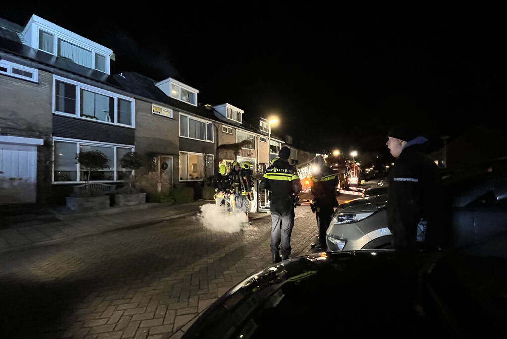 Schoorsteenbrand zorgt voor flinke rookontwikkeling