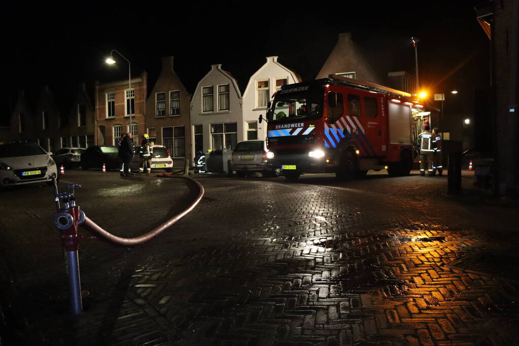Brand in ondergrondse container