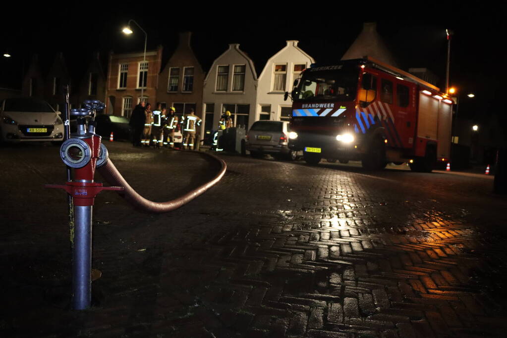 Brand in ondergrondse container