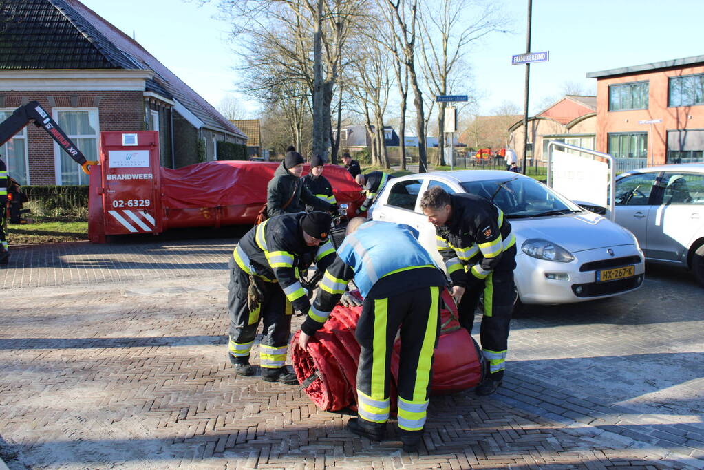 Gezonken boot lekt brandstof