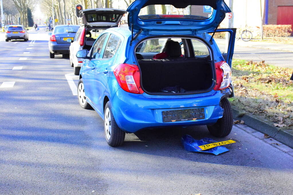 Schade na kop-staart aanrijding