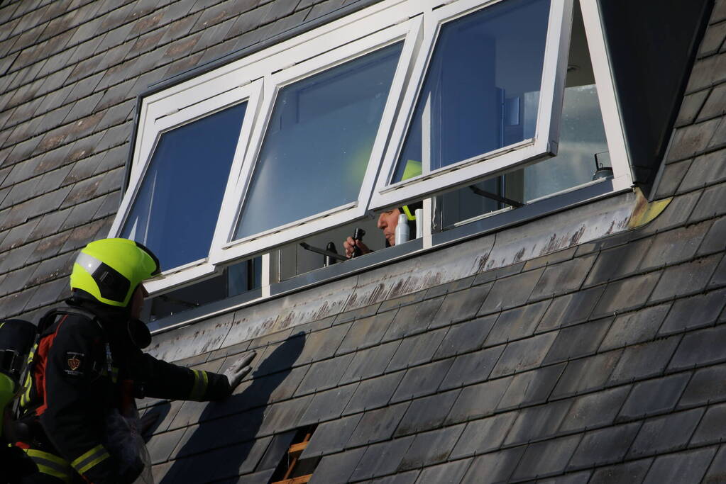 Dakbrand in de kiem gesmoord