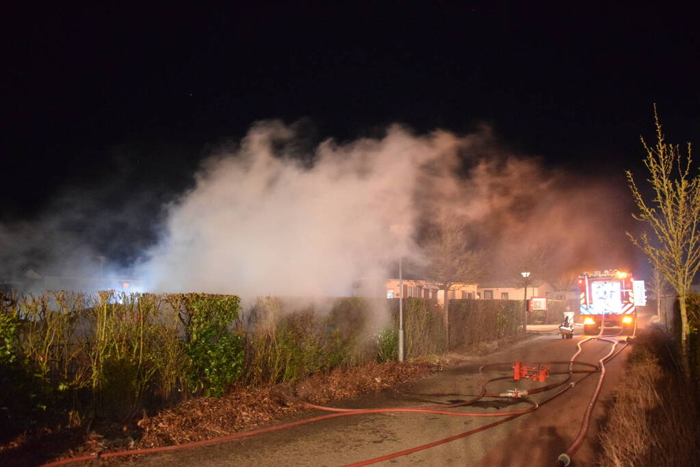 Stacaravan volledig uitgebrand op camping