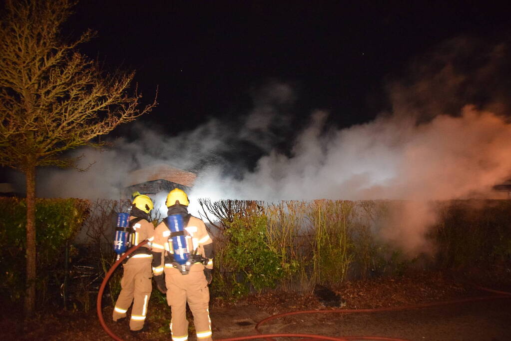 Stacaravan volledig uitgebrand op camping