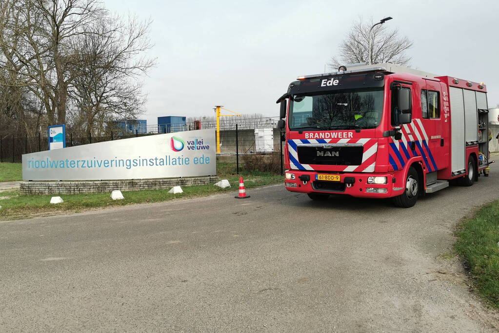 Gaslekkage bij werkzaamheden rioolwaterzuiveringsinstallatie