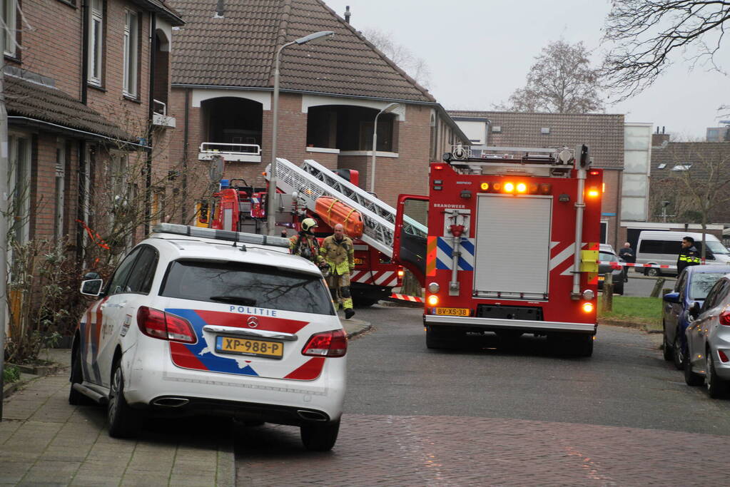 Veel rook bij brand in woning