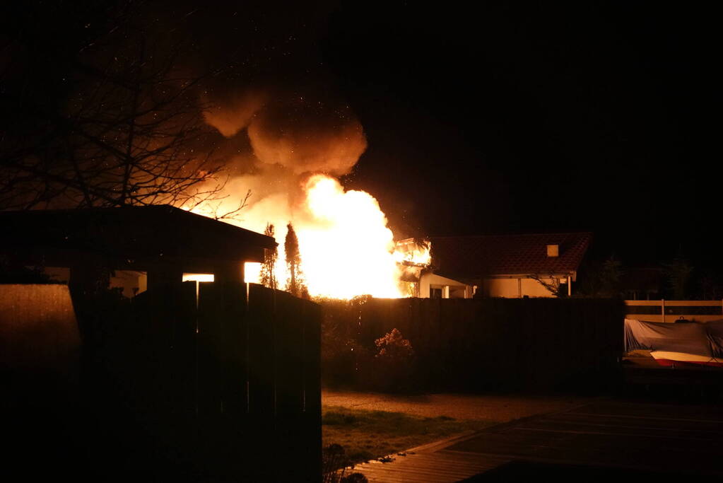 Uitslaande brand in bungalow op bungalowpark