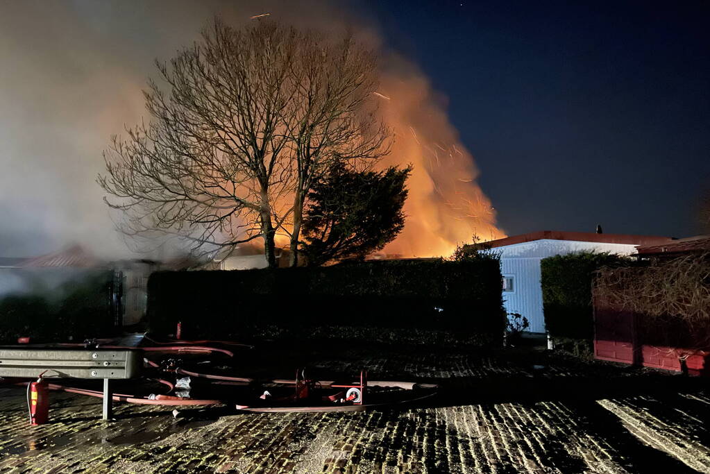 Uitslaande brand in bungalow op bungalowpark