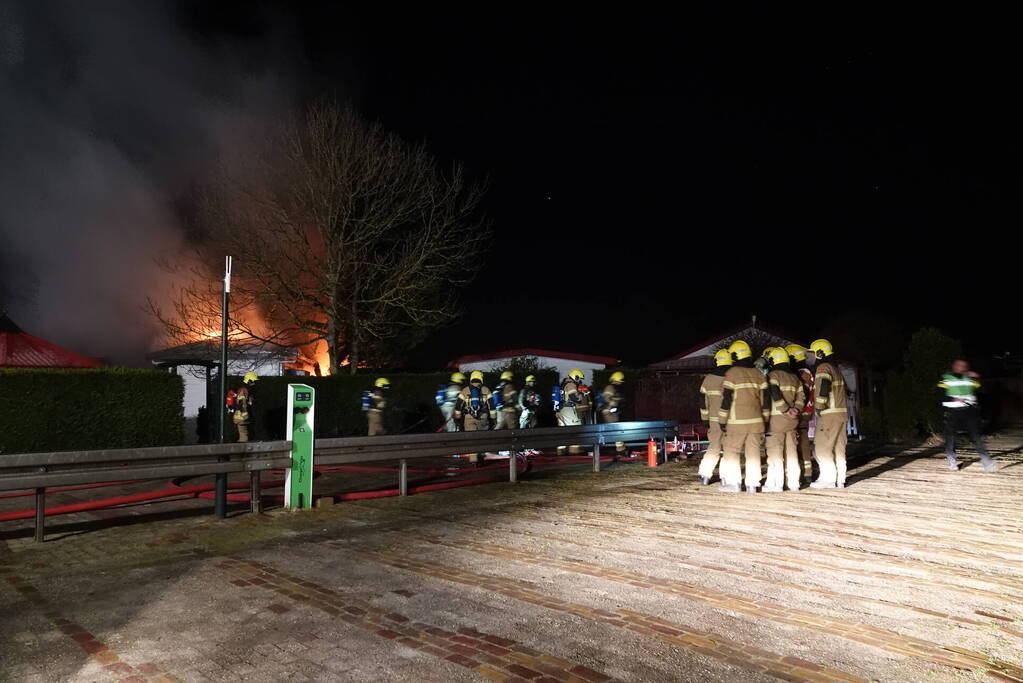 Uitslaande brand in bungalow op bungalowpark