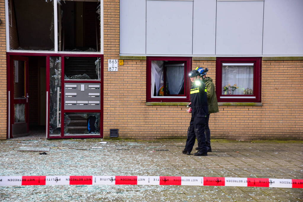 Woningen ontruimd na explosie