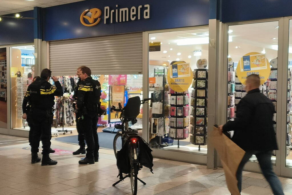 Onderzoek naar gewapende overval op winkel