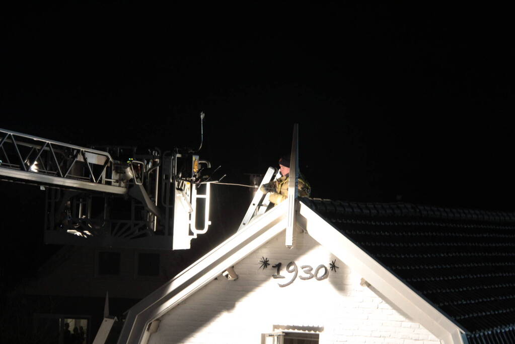 Brandweer ingezet voor schoorsteenbrand