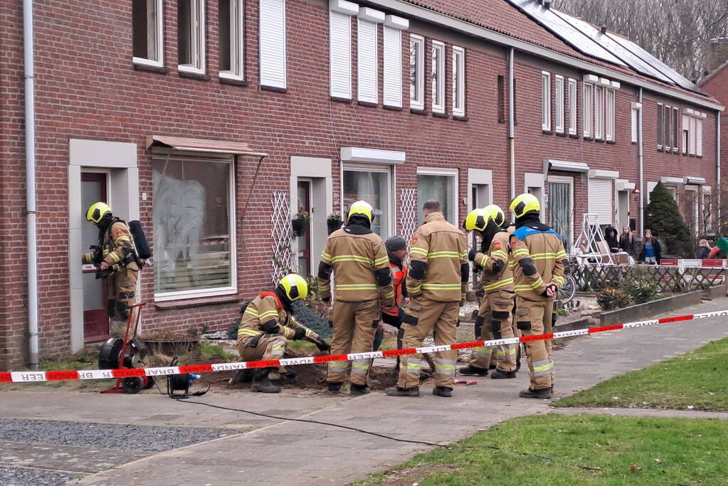 Gaslekkage door gestolen gasleidingen in woning