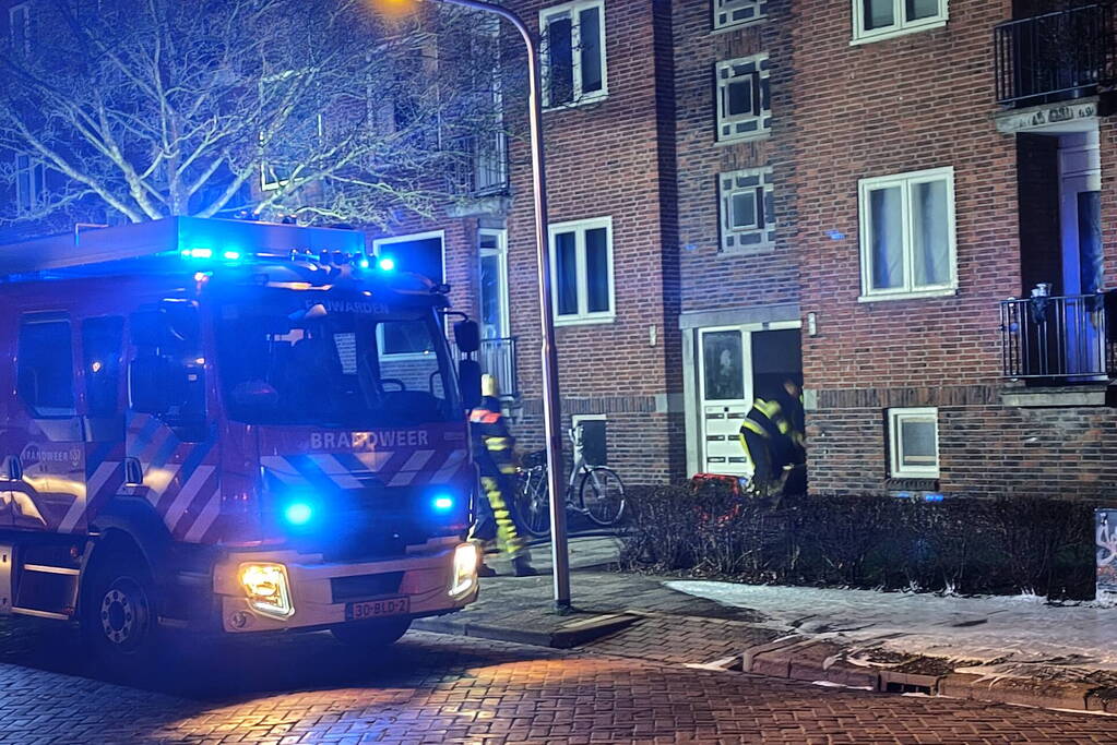 Veel rookontwikkeling bij brand in kelder