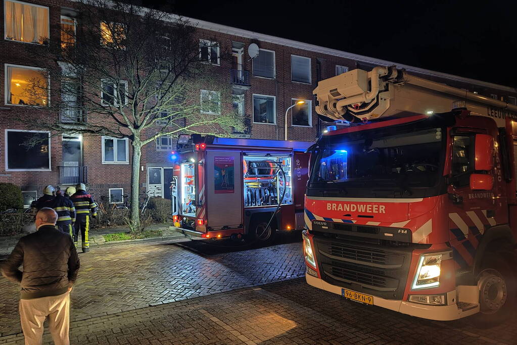 Veel rookontwikkeling bij brand in kelder