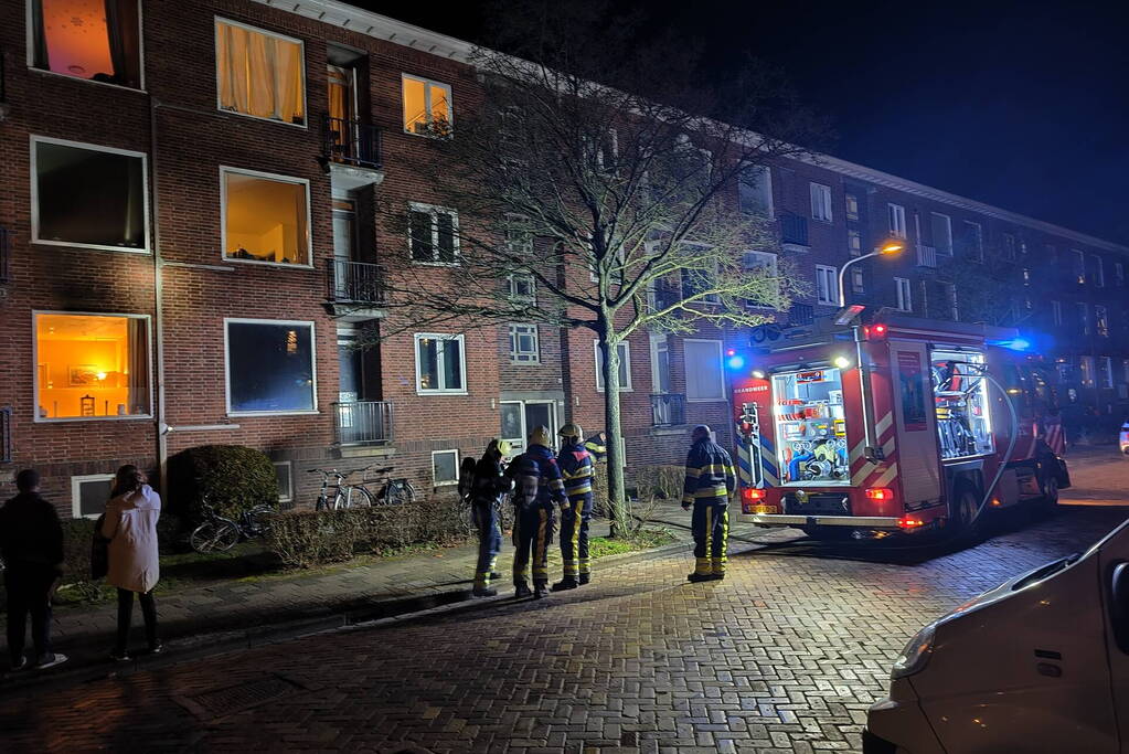 Veel rookontwikkeling bij brand in kelder
