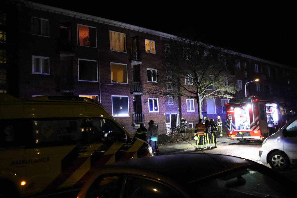 Veel rookontwikkeling bij brand in kelder