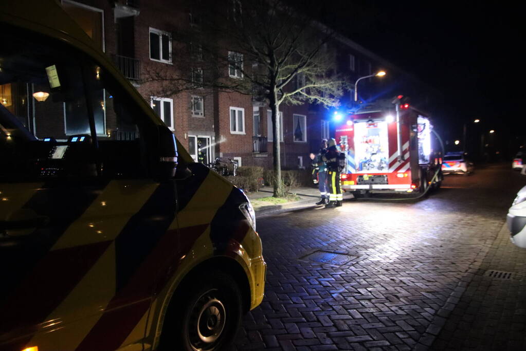 Veel rookontwikkeling bij brand in kelder
